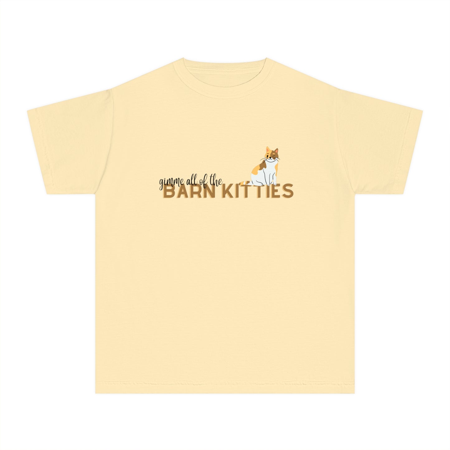 YOUTH TEE- BARN KITTY