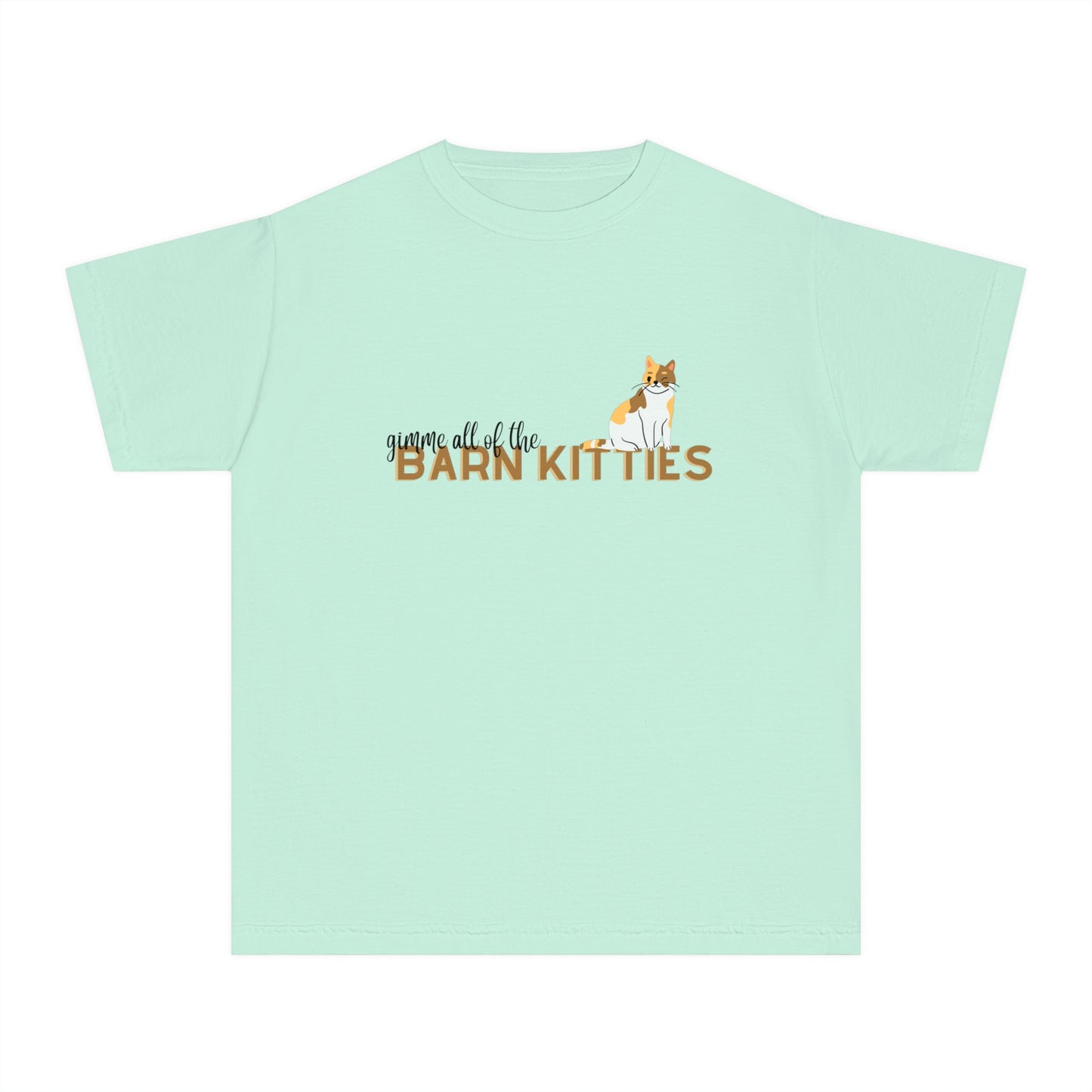 YOUTH TEE- BARN KITTY