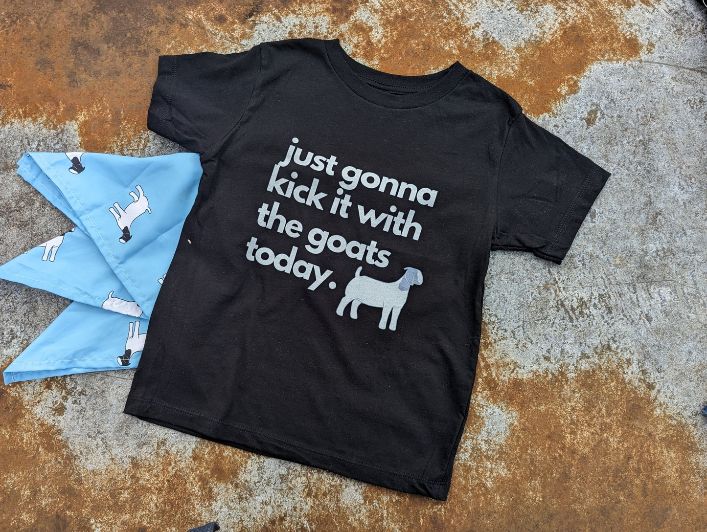 BABY TEE- KICK IT WITH THE GOATS