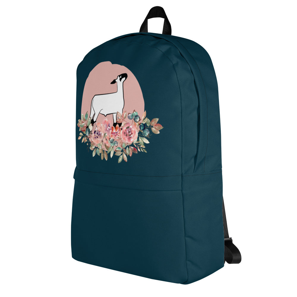 BACKPACK- FLORAL LAMB
