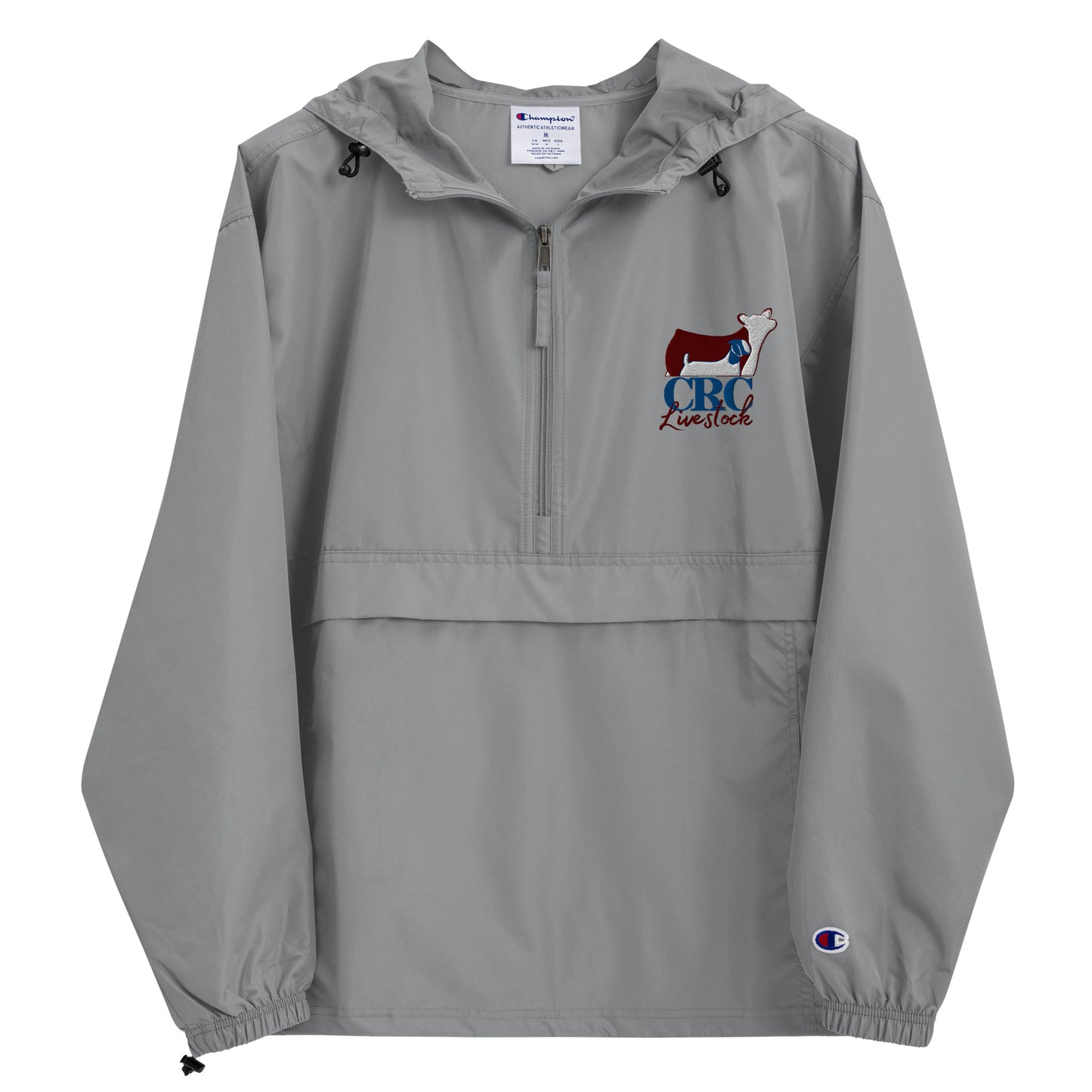 CRC LIVESTOCK- CHAMPION WINDBREAKER (EMBROIDERED)