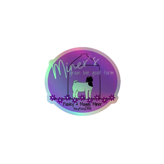 MINERS GRAIN BIN- HOLOGRAPHIC STICKERS