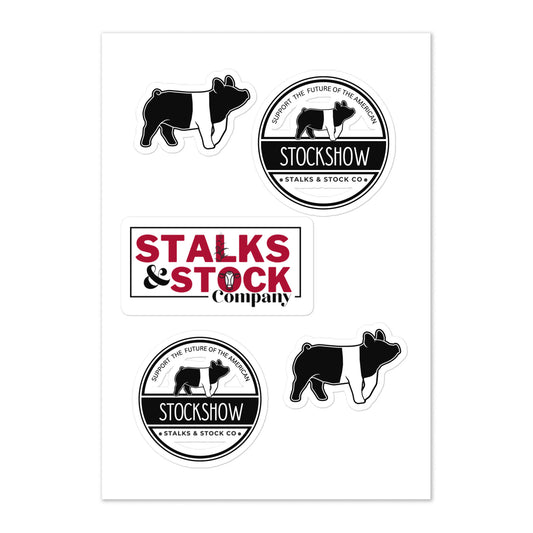 STICKER SHEET- SHOW PIG