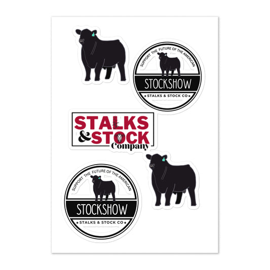 STICKER SHEET- SHOW BULL
