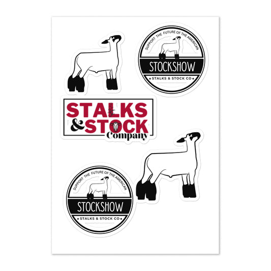 STICKER SHEET- SHOW LAMB