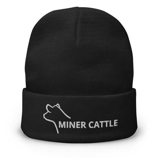 MINER CATTLE- UNISEX BEANIE (EMBROIDERED)