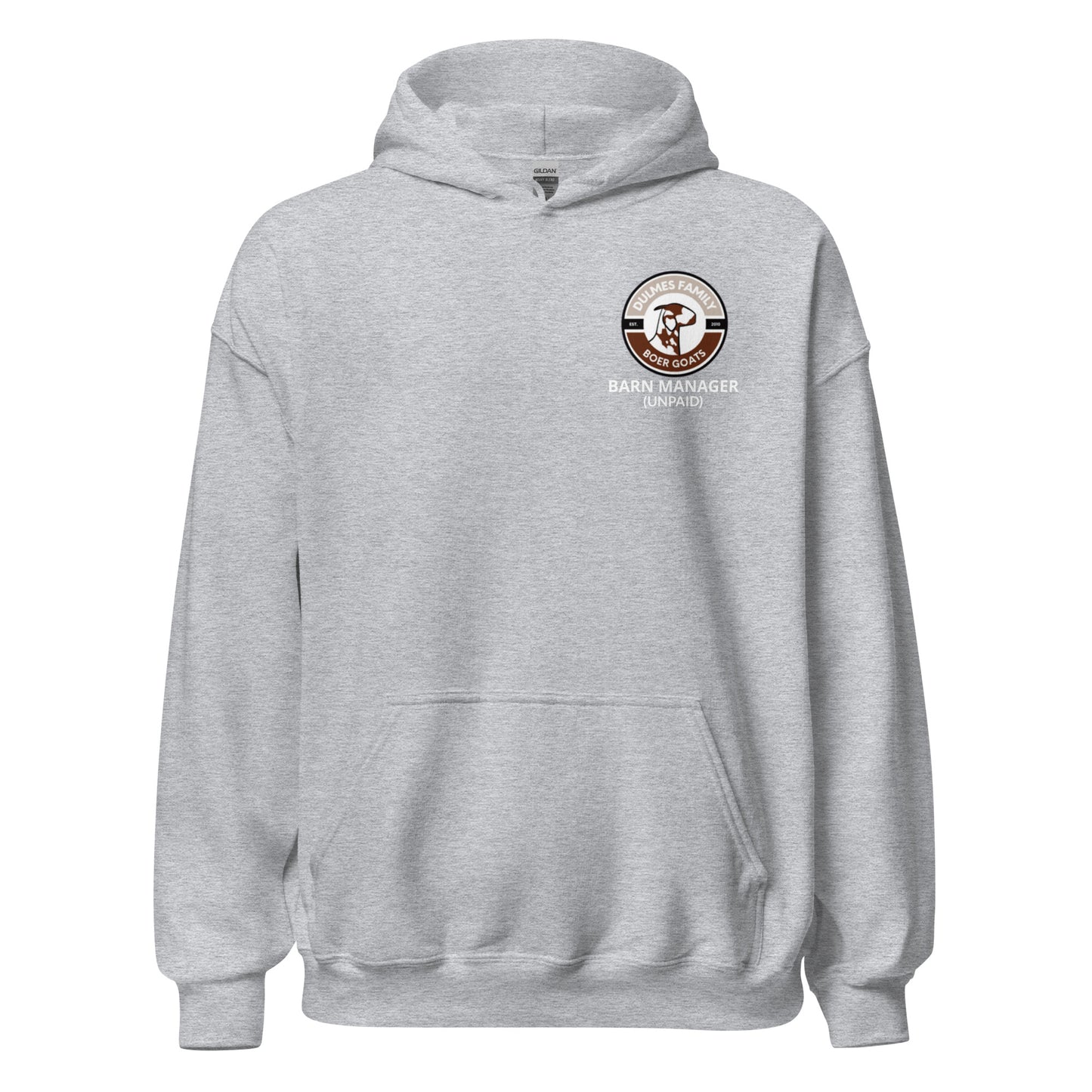 DULMES FAMILY BOER GOATS- Unisex Hoodie Barn Manager