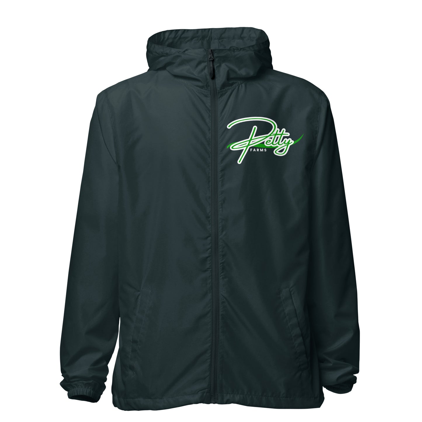 PETTY FARMS- Unisex lightweight zip up windbreaker