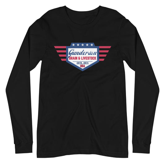 GUNDERSON GRAIN & LIVESTOCK- WOMENS LONG SLEEVE TEE