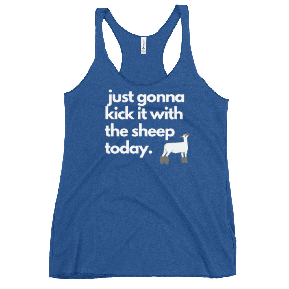 WOMENS TANK- KICK IT WITH THE SHEEP