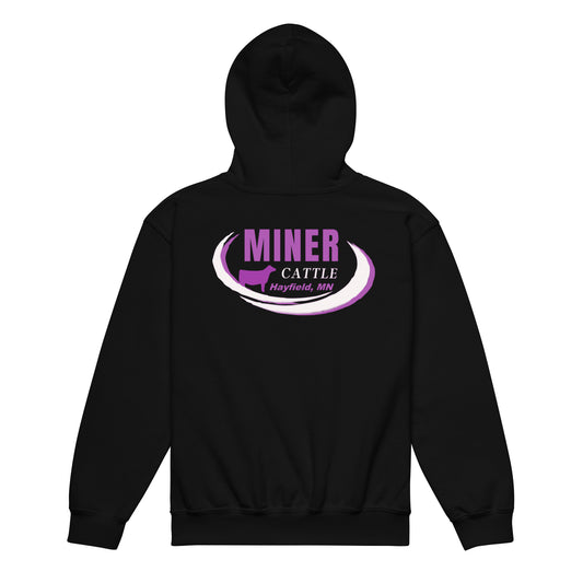 MINER CATTLE- YOUTH HOODIE (CUSTOM NAME)