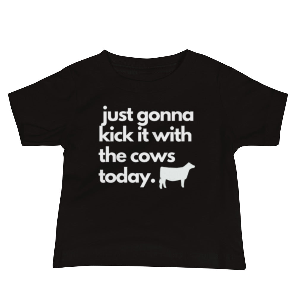BABY TEE- KICK IT WITH THE COWS