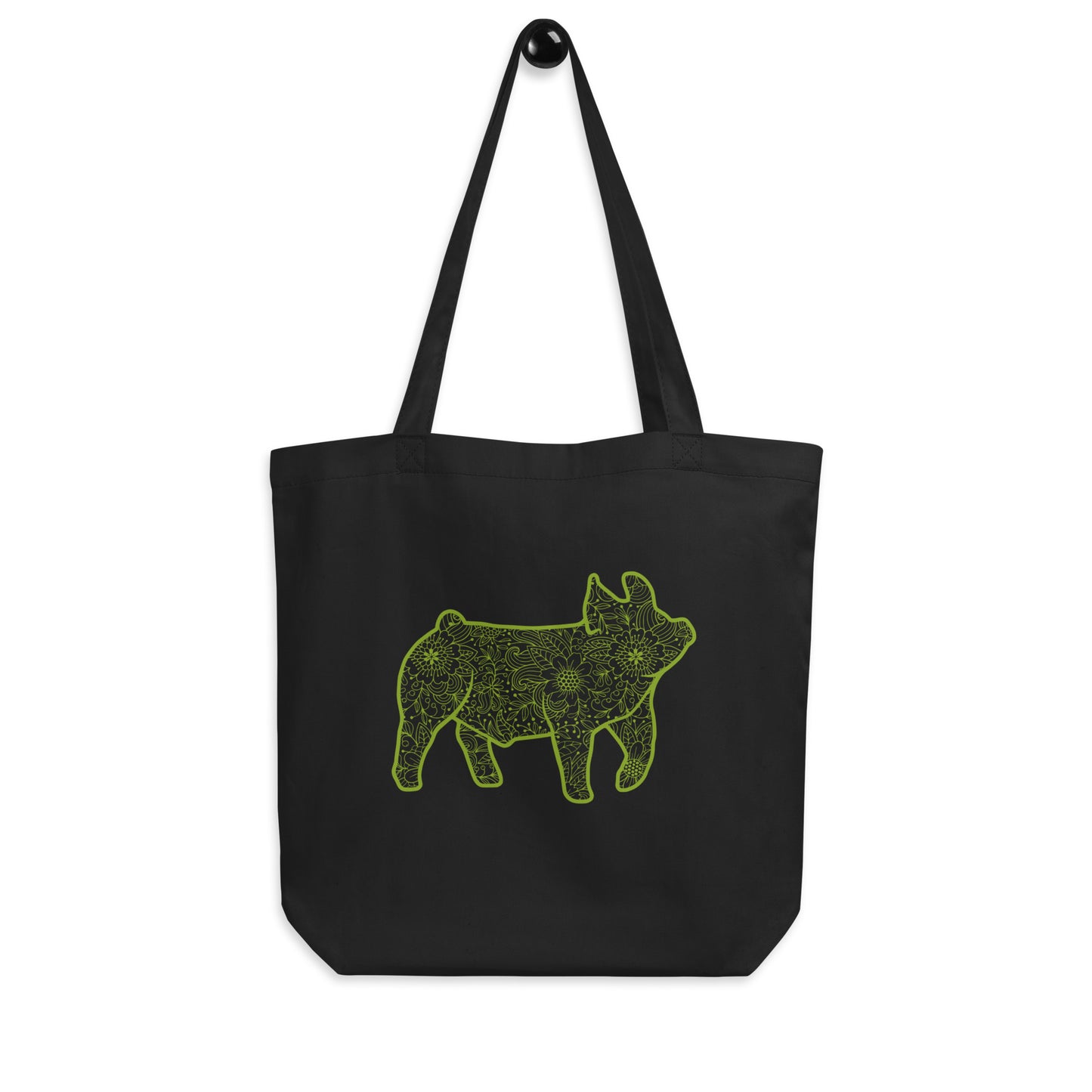 TOTE BAG- FLORAL PIG