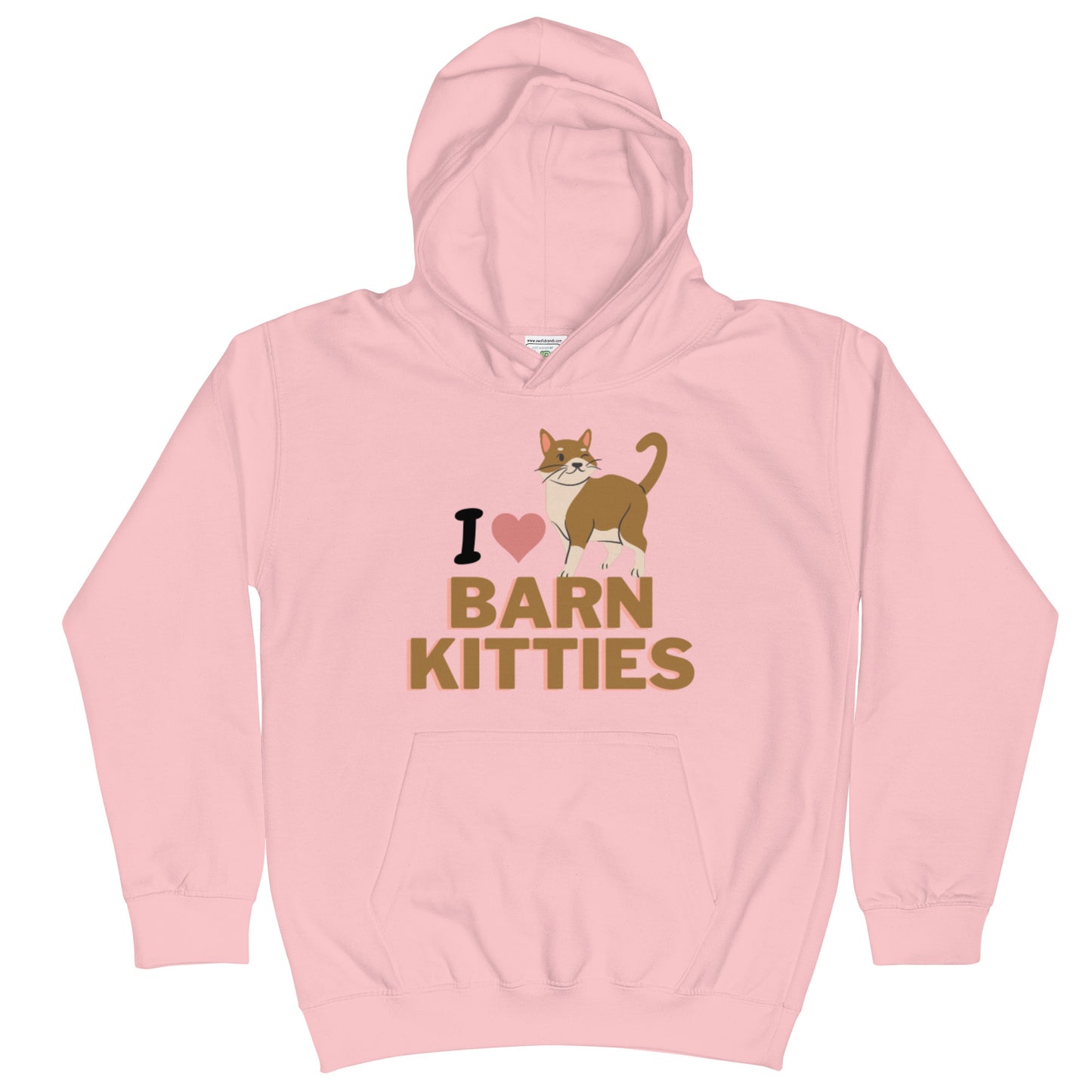 YOUTH HOODIE- LOVE BARN KITTIES