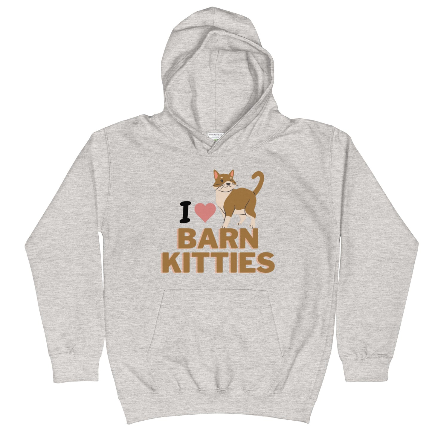 YOUTH HOODIE- LOVE BARN KITTIES