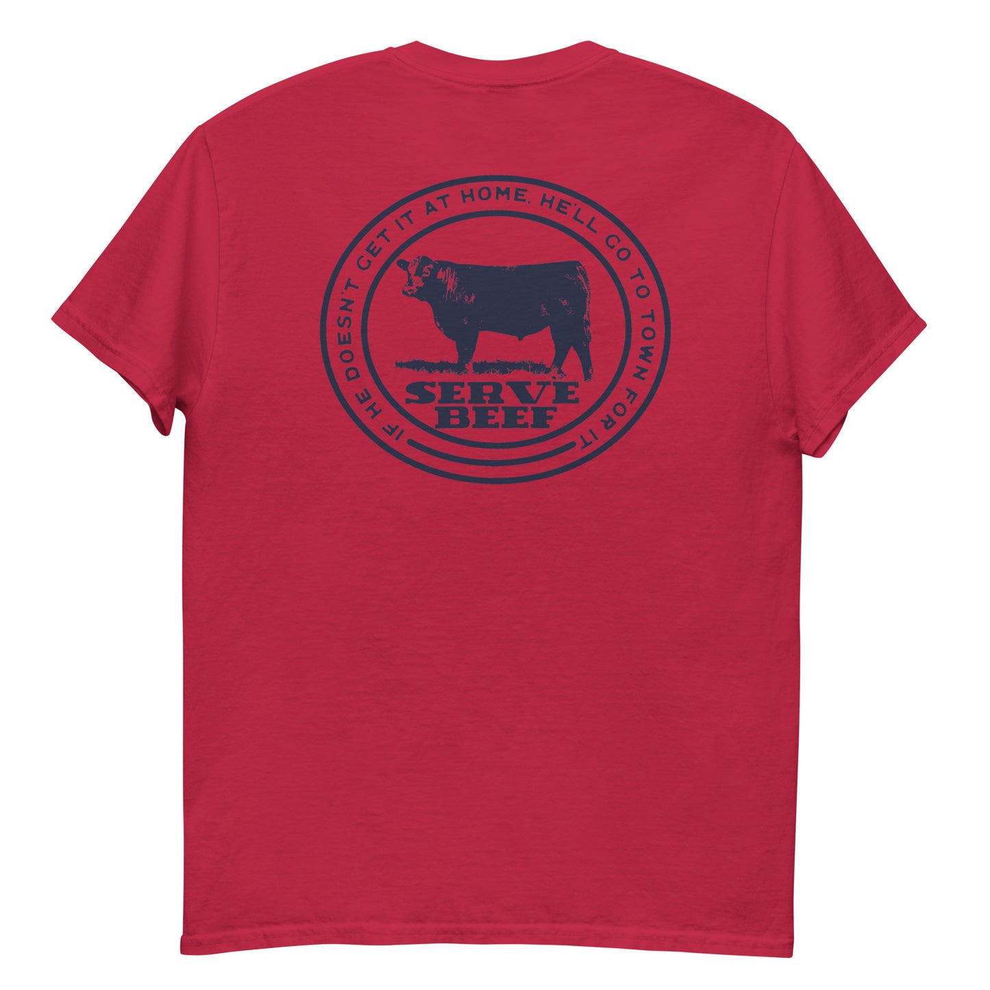 MENS TEE- SERVE BEEF