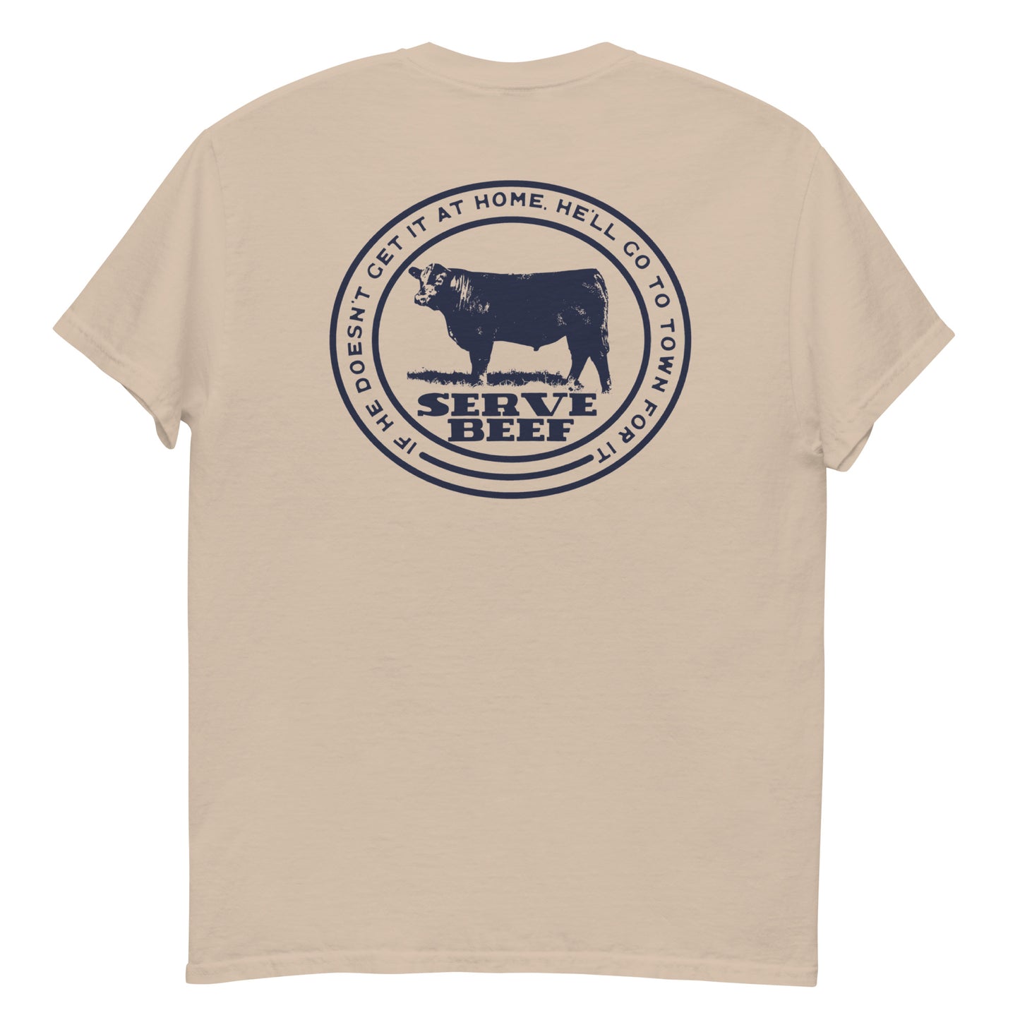 MENS TEE- SERVE BEEF