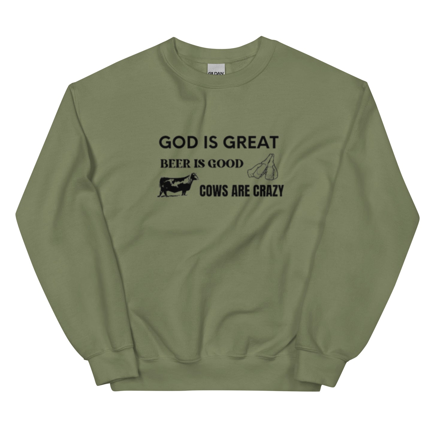 UNISEX CREW- COWS ARE CRAZY