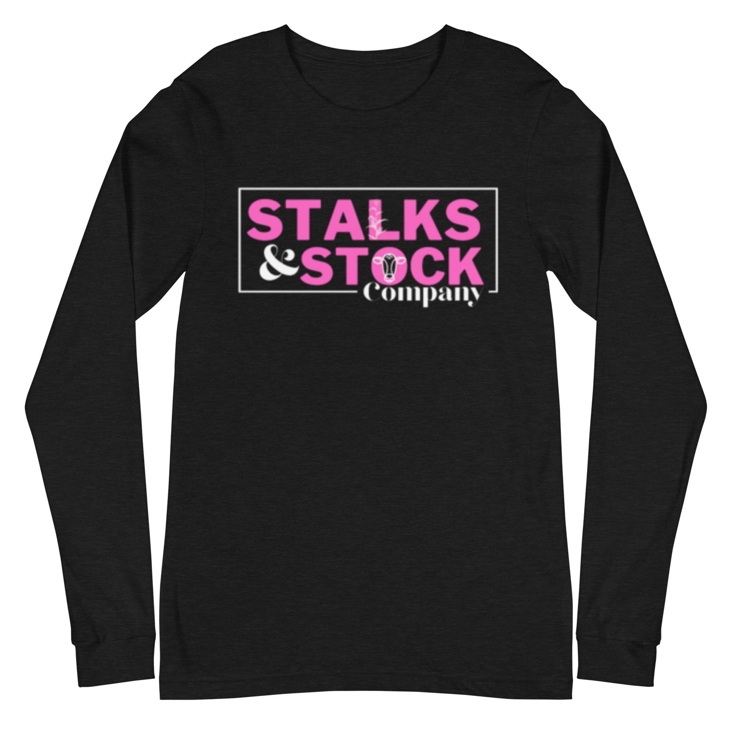 WOMENS LONG SLEEVE- LOGO (PINK)