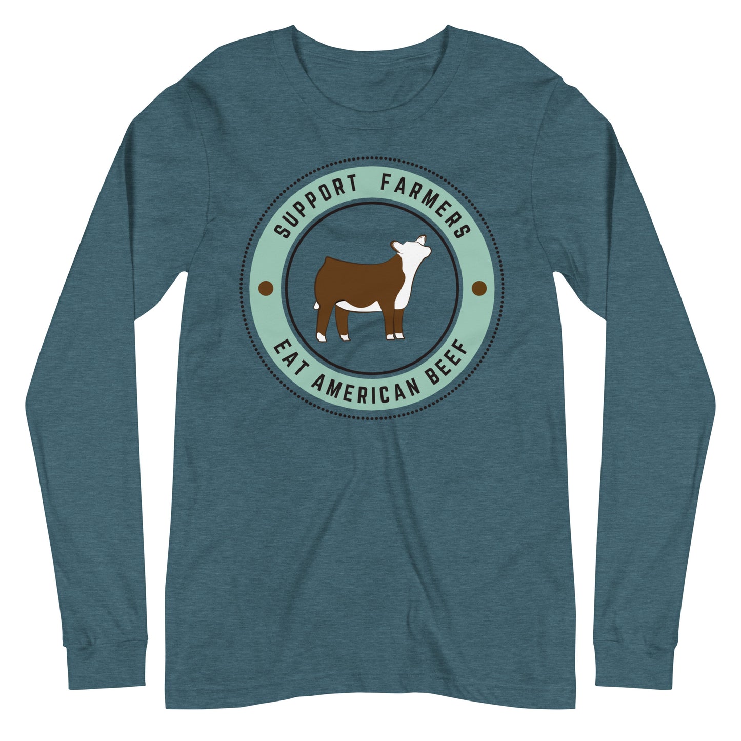 WOMENS LONG SLEEVE- EAT AMERICAN BEEF