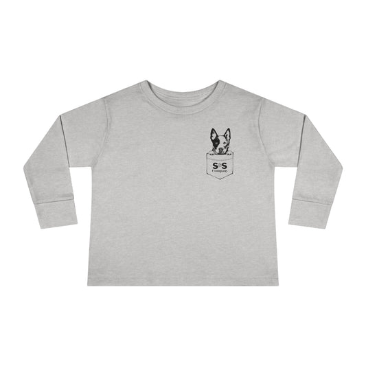 TODDLER LONG SLEEVE- POCKET HEELER