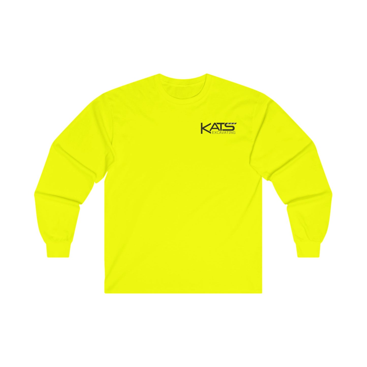 KATS EXCAVATING- Unisex Ultra Cotton Long Sleeve Tee SAFETY COLORS