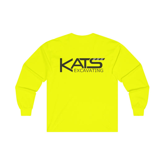 KATS EXCAVATING- Unisex Ultra Cotton Long Sleeve Tee SAFETY COLORS