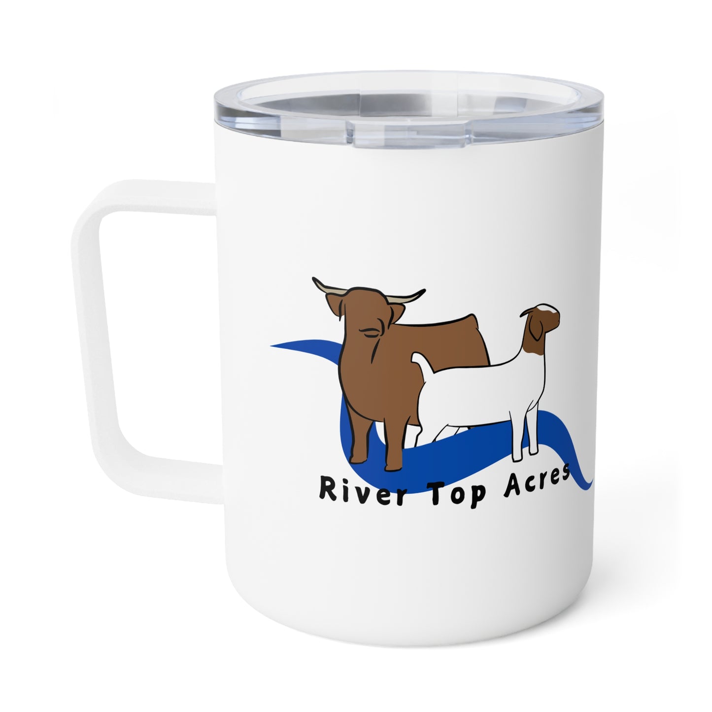 RIVER TOP ACRES- Insulated Coffee Mug, 10oz