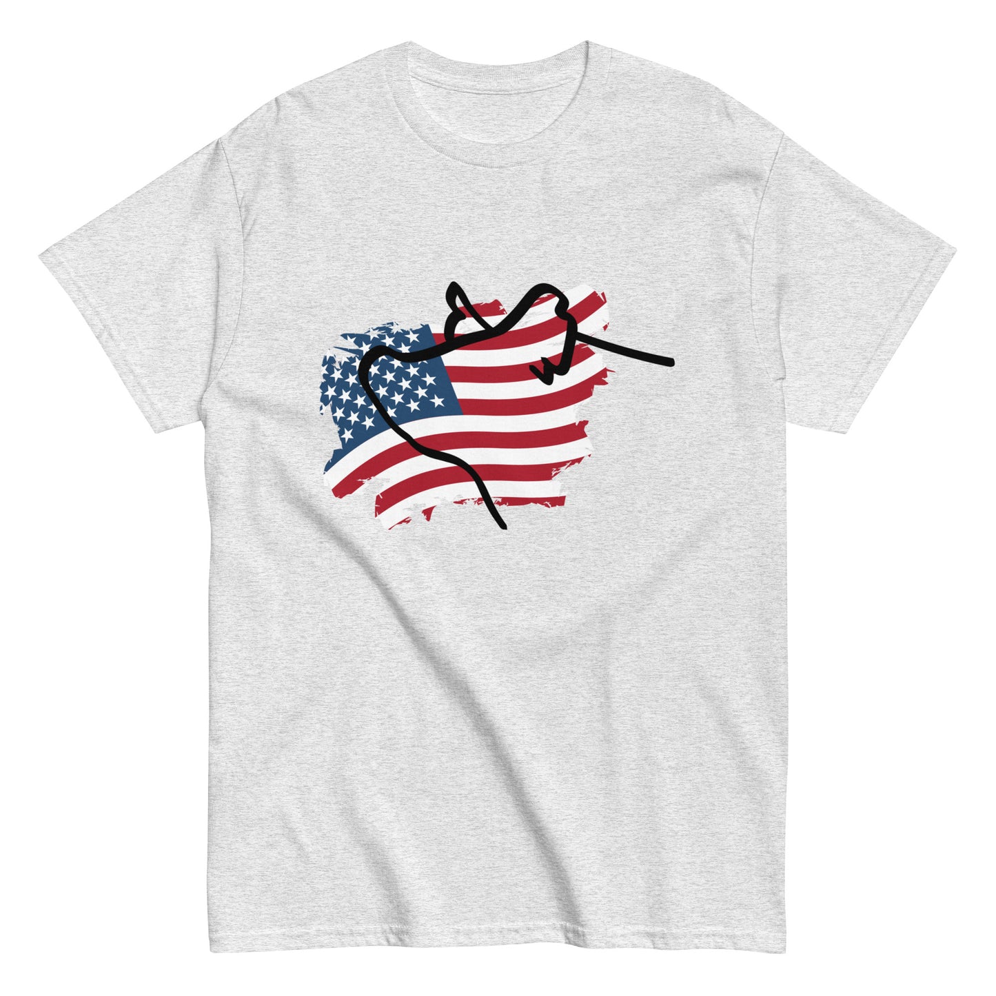 UNISEX TEE- FLAG HOG