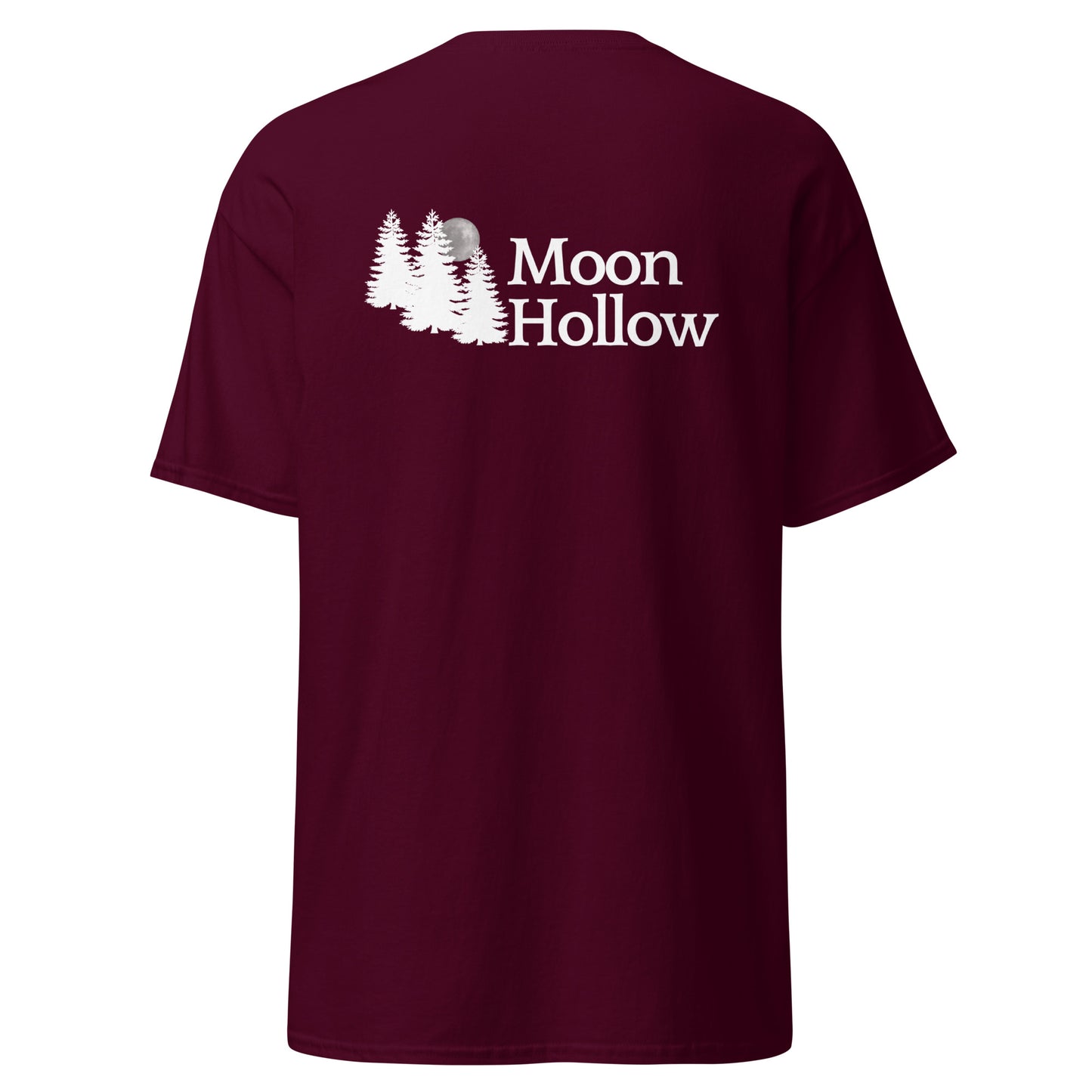 MOON HOLLOW- UNISEX TEE (FRONT AND BACK LOGO)