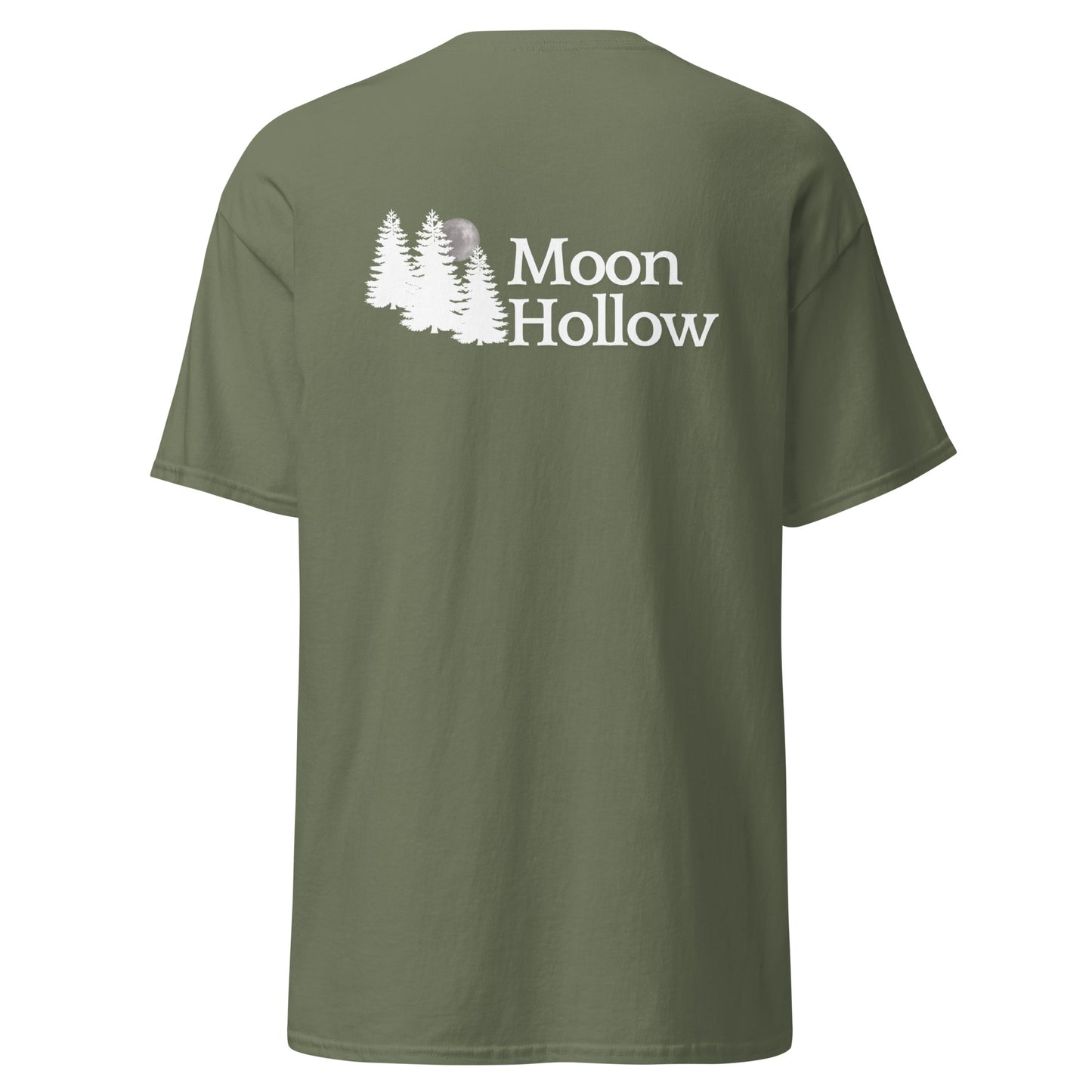 MOON HOLLOW- UNISEX TEE (FRONT AND BACK LOGO)