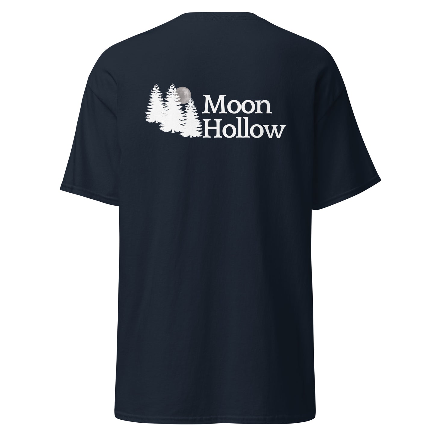 MOON HOLLOW- UNISEX TEE (FRONT AND BACK LOGO)