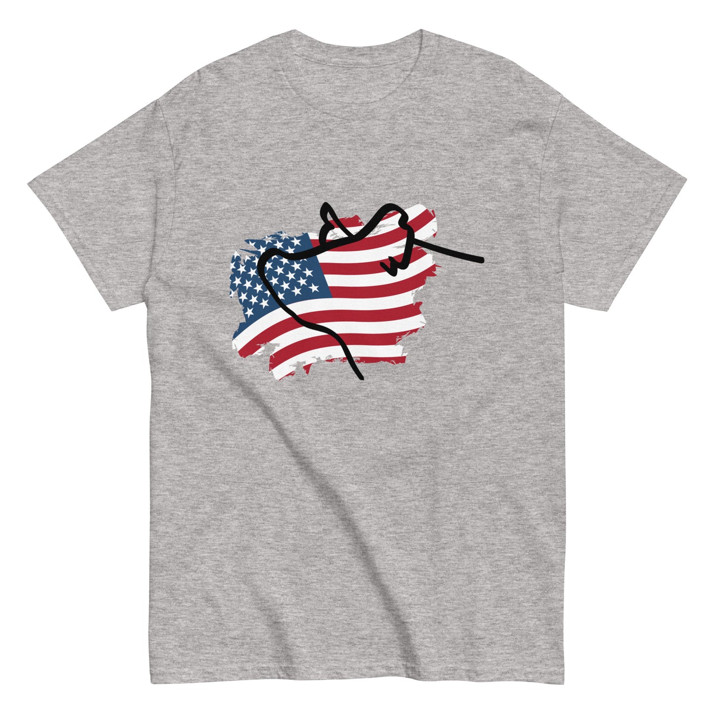 UNISEX TEE- FLAG HOG