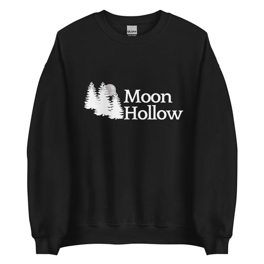 MOON HOLLOW- UNISEX CREW NECK SWEATSHIRT (FRONT LOGO)