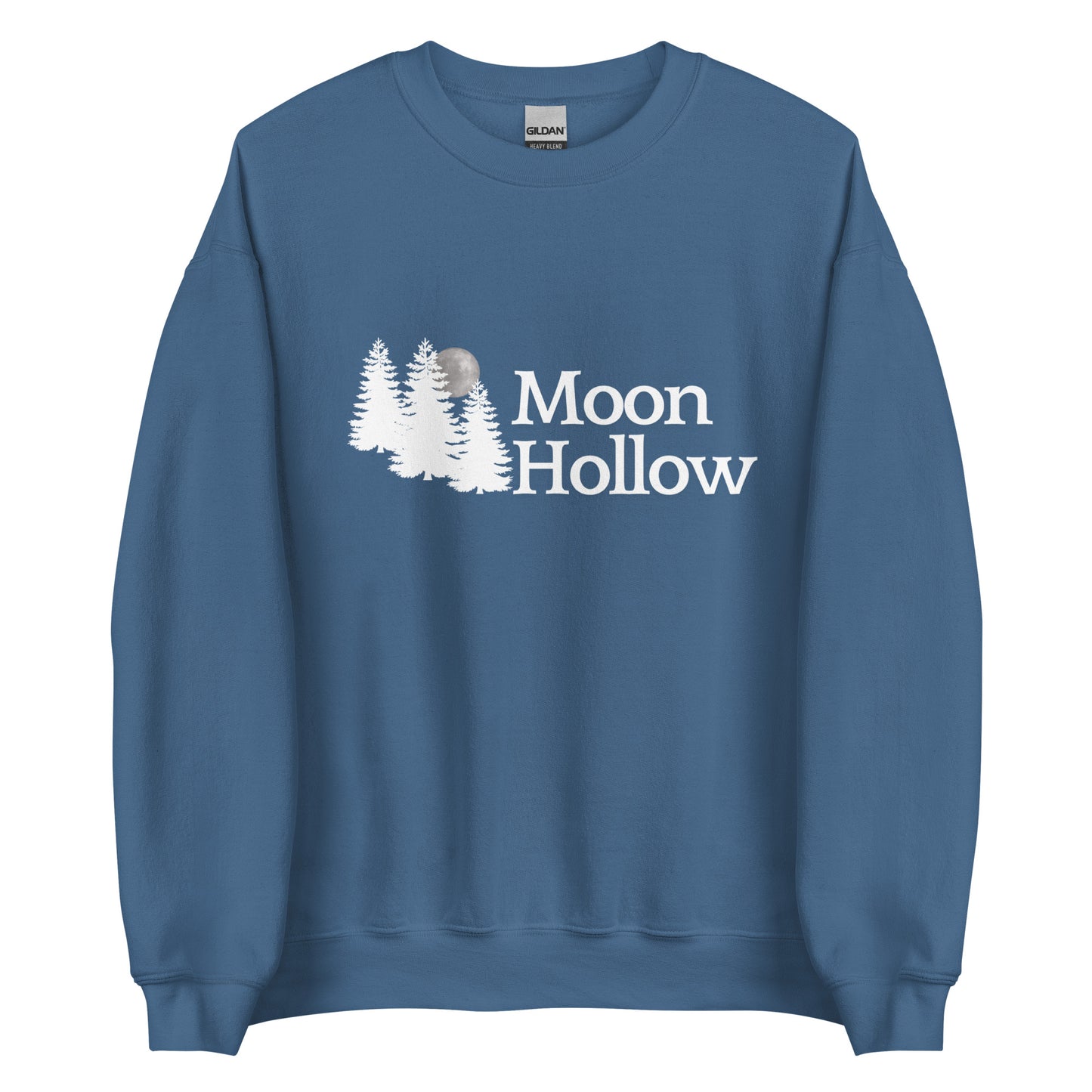 MOON HOLLOW- UNISEX CREW NECK SWEATSHIRT (FRONT LOGO)