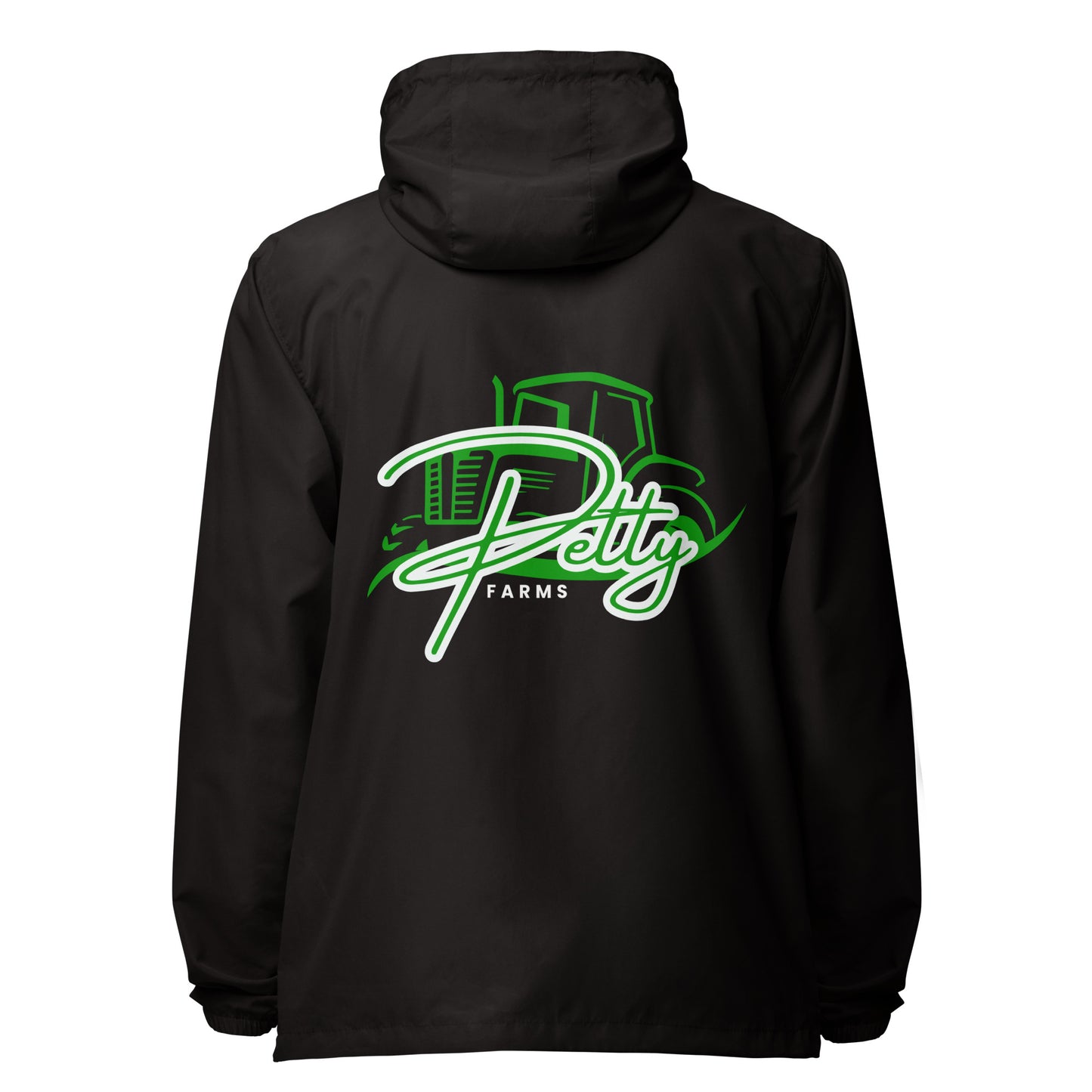 PETTY FARMS-  Unisex lightweight zip up windbreaker