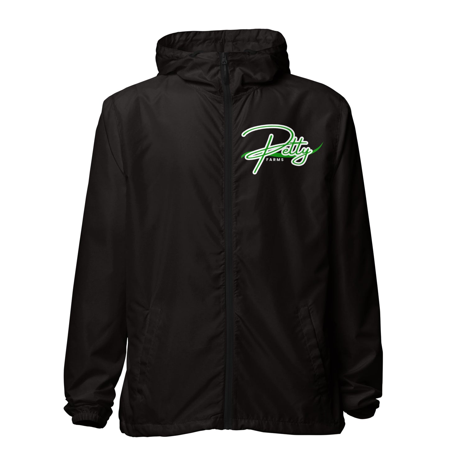 PETTY FARMS-  Unisex lightweight zip up windbreaker