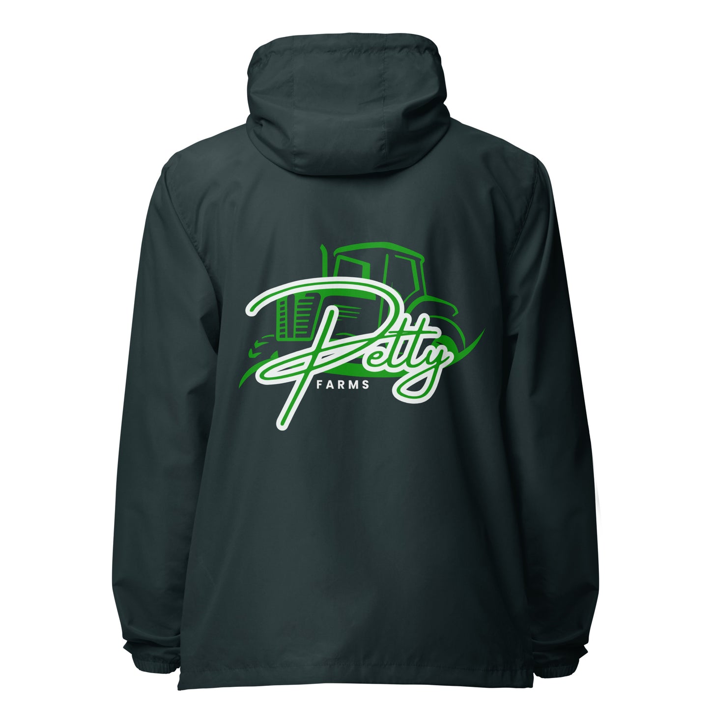 PETTY FARMS-  Unisex lightweight zip up windbreaker