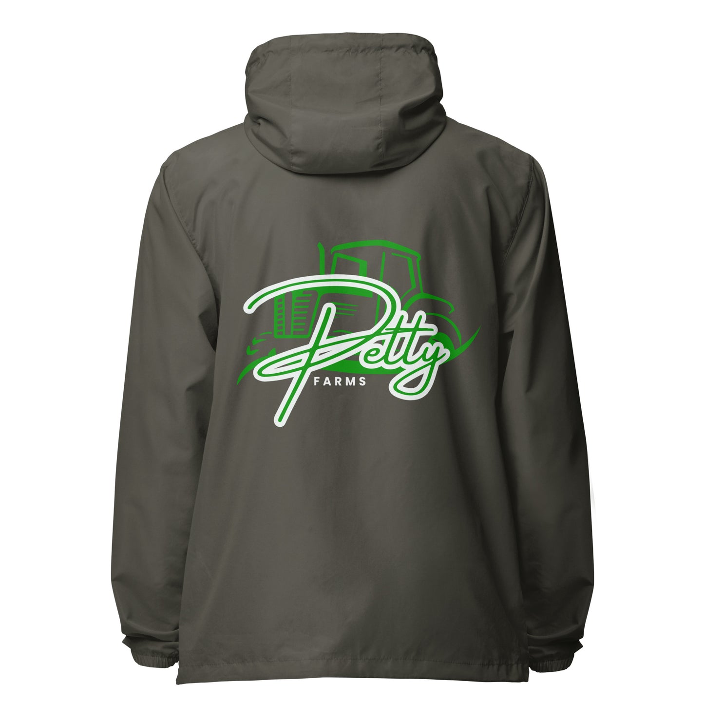 PETTY FARMS-  Unisex lightweight zip up windbreaker