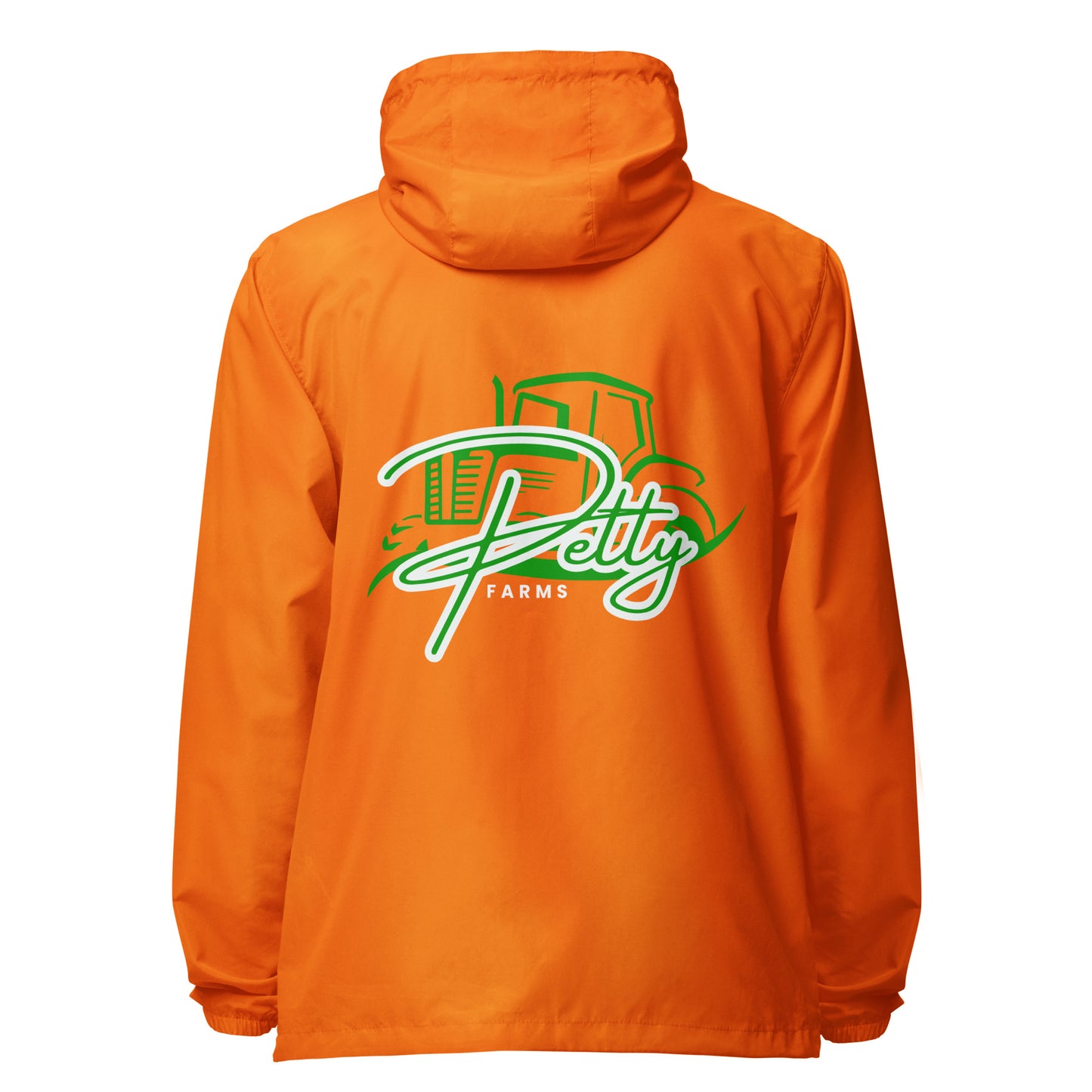 PETTY FARMS-  Unisex lightweight zip up windbreaker