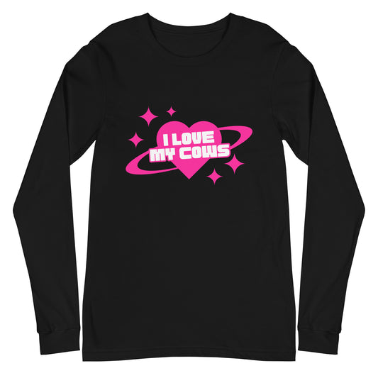 WOMENS LONG SLEEVE- LOVE MY COWS