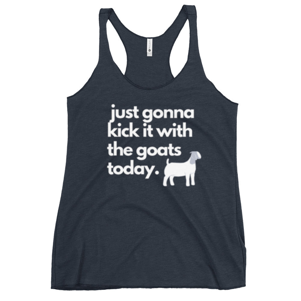 WOMENS TANK- KICK IT WITH THE GOATS