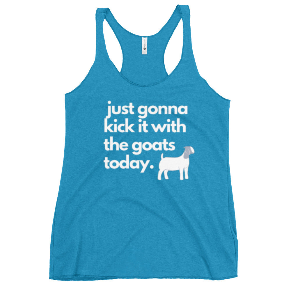 WOMENS TANK- KICK IT WITH THE GOATS