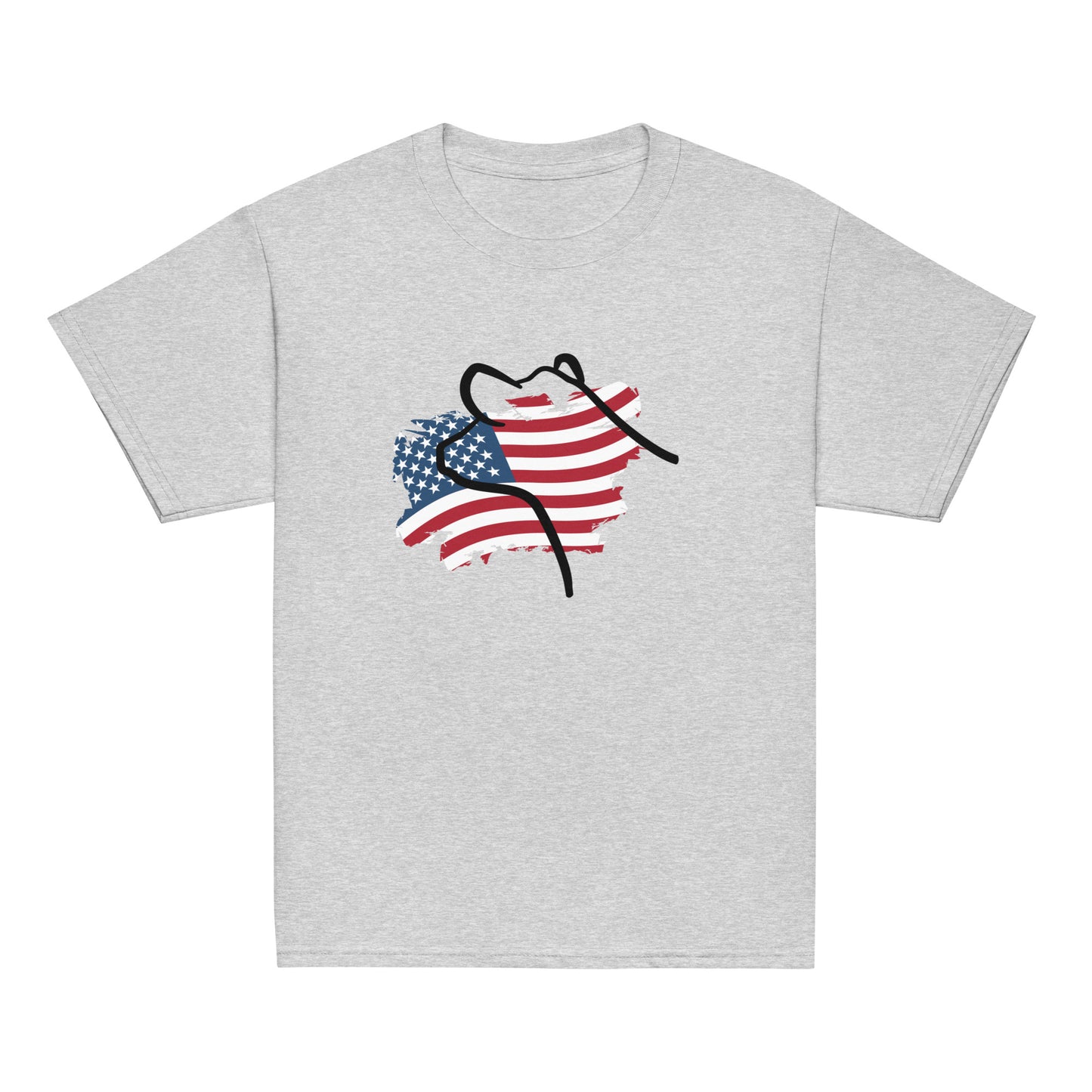 YOUTH TEE- FLAG HIEFER