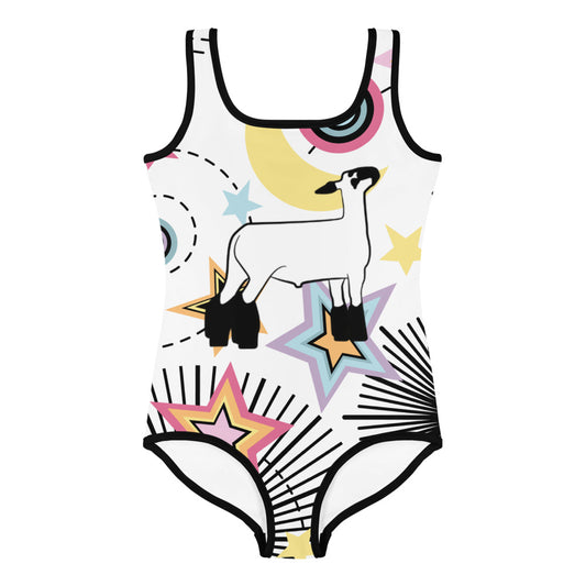 YOUTH SWIMSUIT- LAMB (STAR) 2t-7