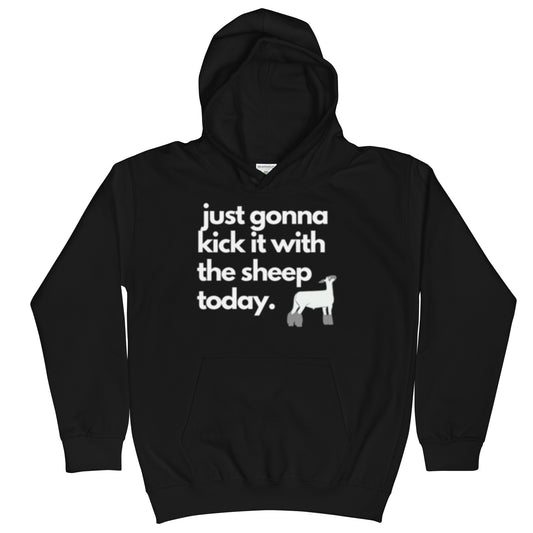 YOUTH HOODIE- KICK IT WITH THE SHEEP