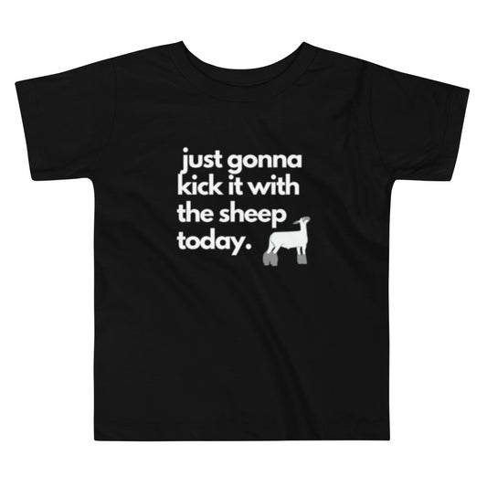 TODDLER TEE- KICK IT WITH THE SHEEP