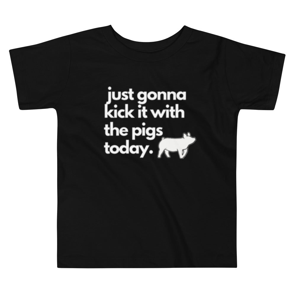 TODDLER TEE- KICK IT WITH THE PIGS