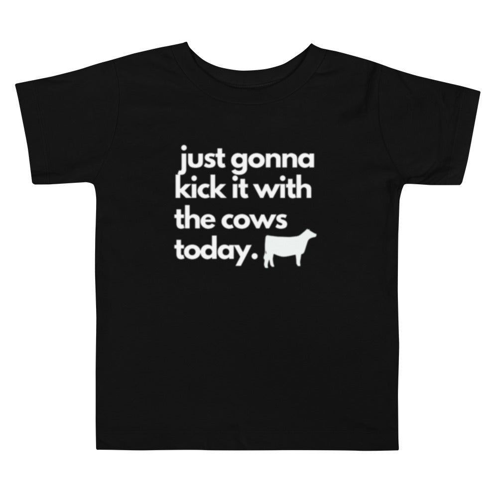 TODDLER TEE- KICK IT WITH THE COWS